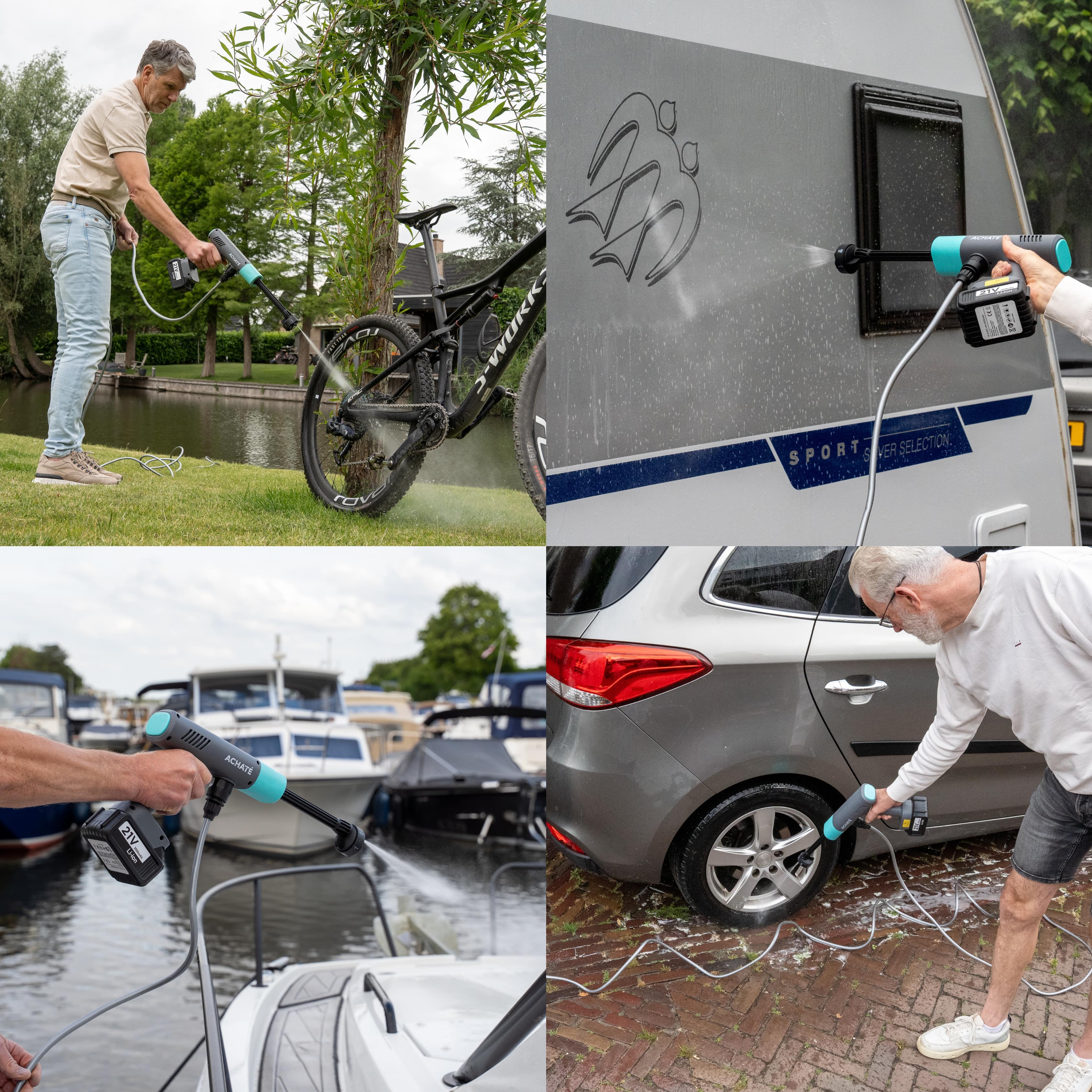 Achaté Draadloze Hogedrukreiniger Bundel - Image 3