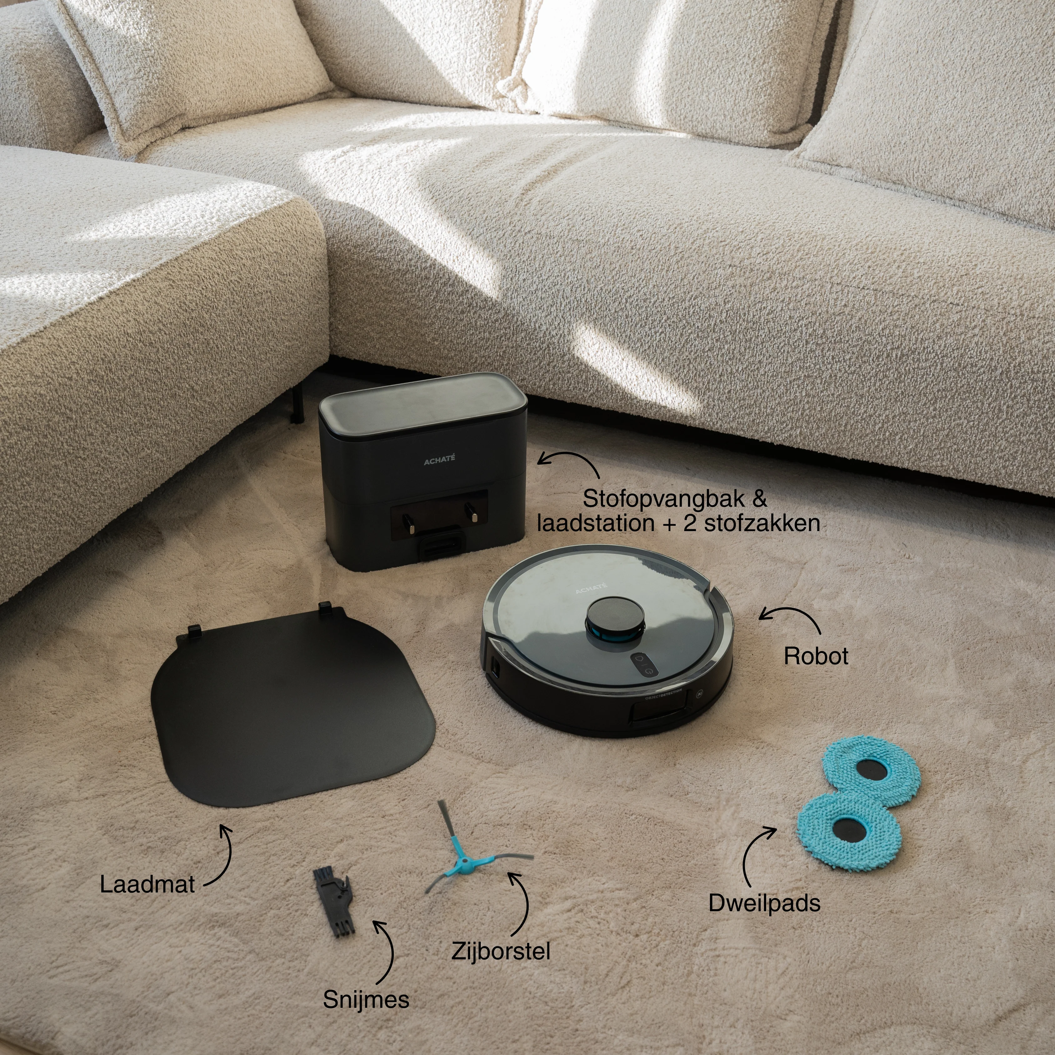 Achaté Robotstofzuiger met dweilfunctie - Image 10