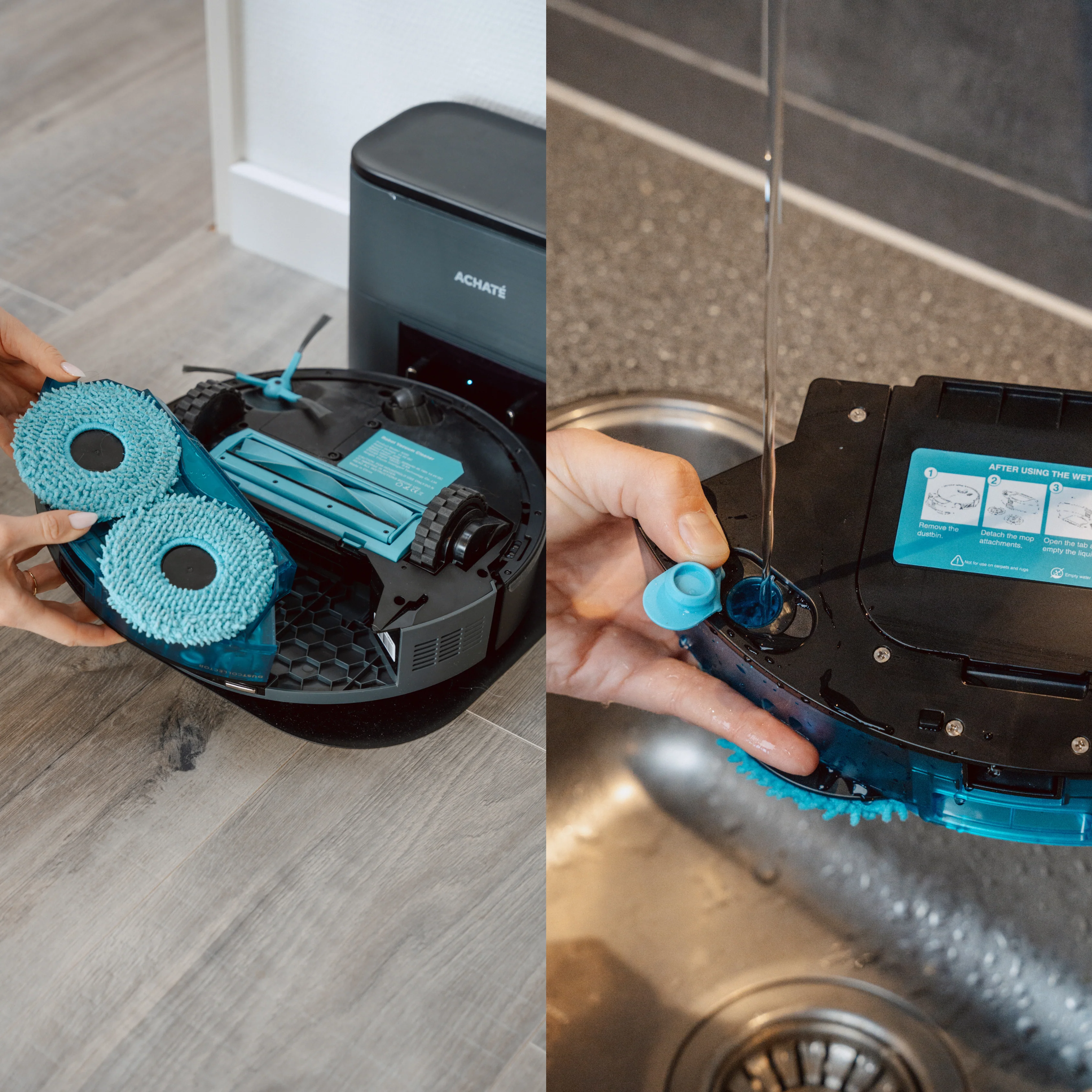 Achaté Robotstofzuiger met dweilfunctie - Image 4